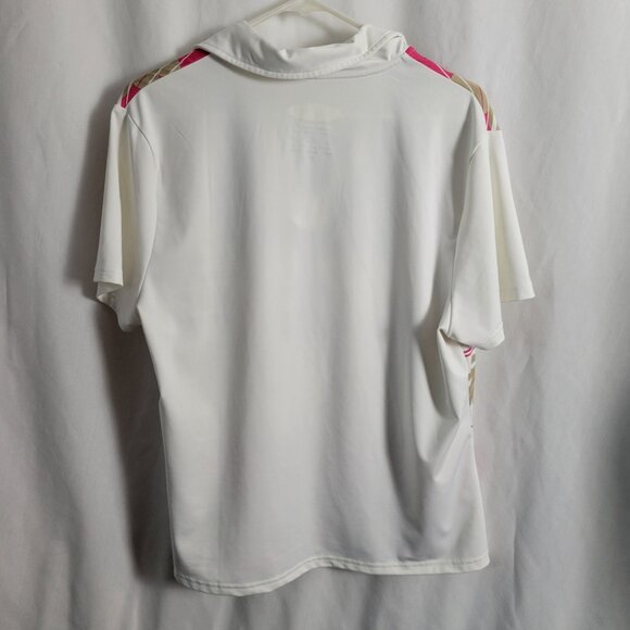 Tehama Hang 'em Dry Tennis Golf Polo Fun Printed Floral XL activewear women's - Picture 2 of 9